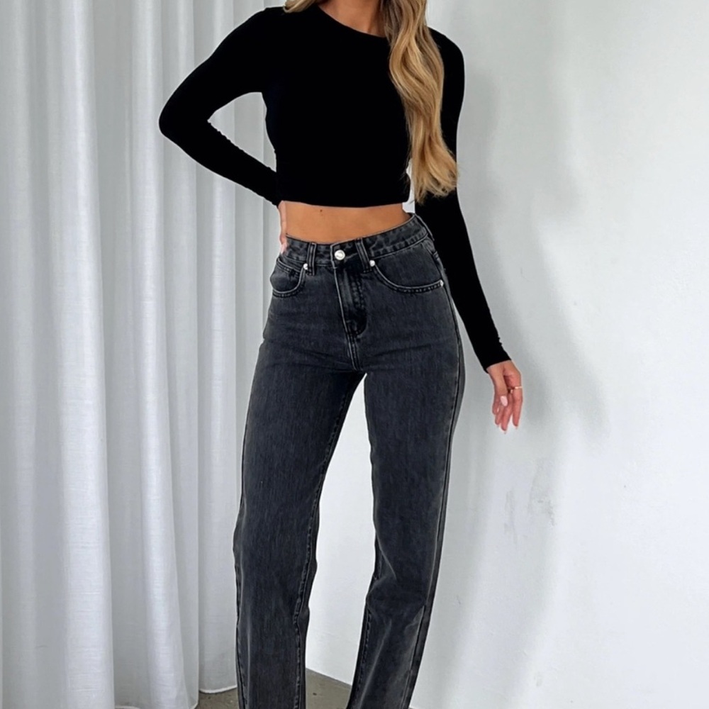 White Fox Boutique Jordyn High Waisted Straight Leg Jeans